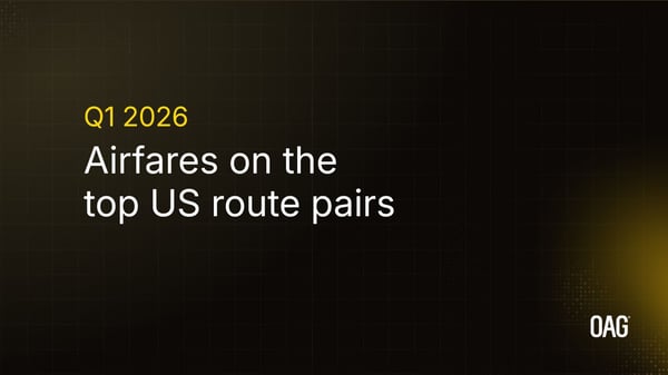 Airfares on the top US route pairs