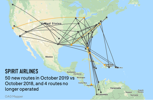 spirit-airlines-50-new-routes