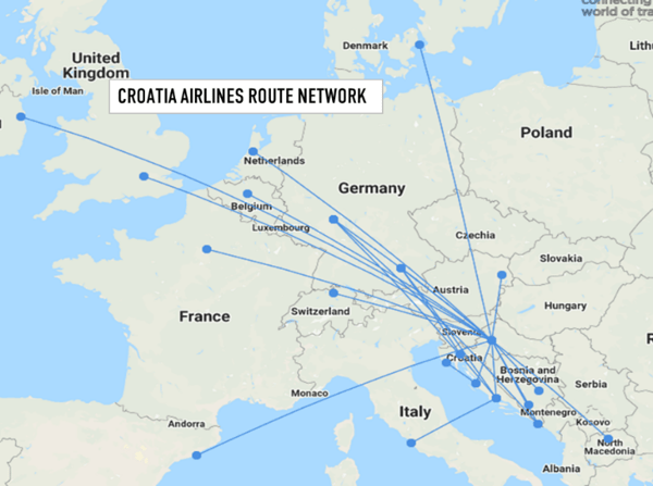 croatia-airlines-route-network