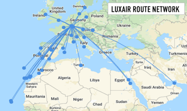 luxair-route-network