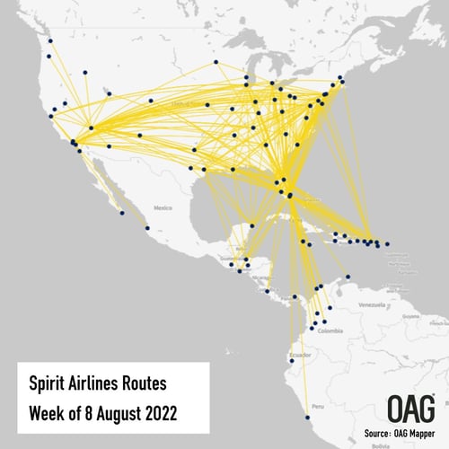 Spirit-Airline-Routes