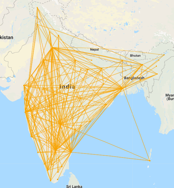 IndiGo Route Network