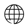 Globe icon black