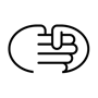 Handshake icon black
