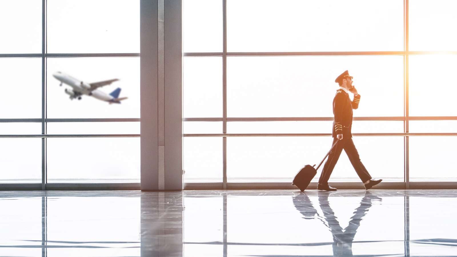 Pilot in airport