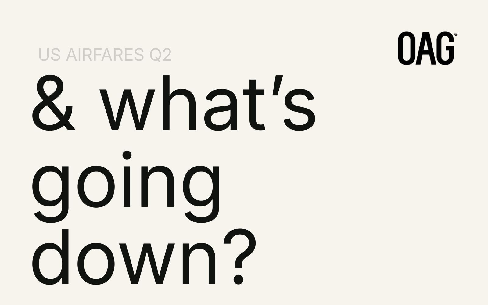 US airfares Q2 2026: what's going down?