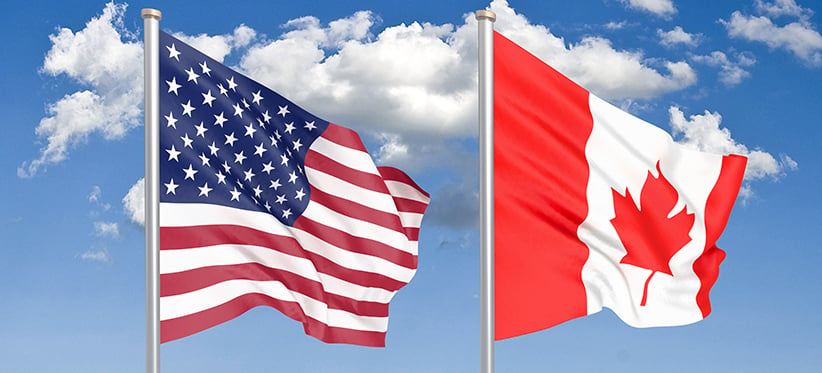 us-canada-flags