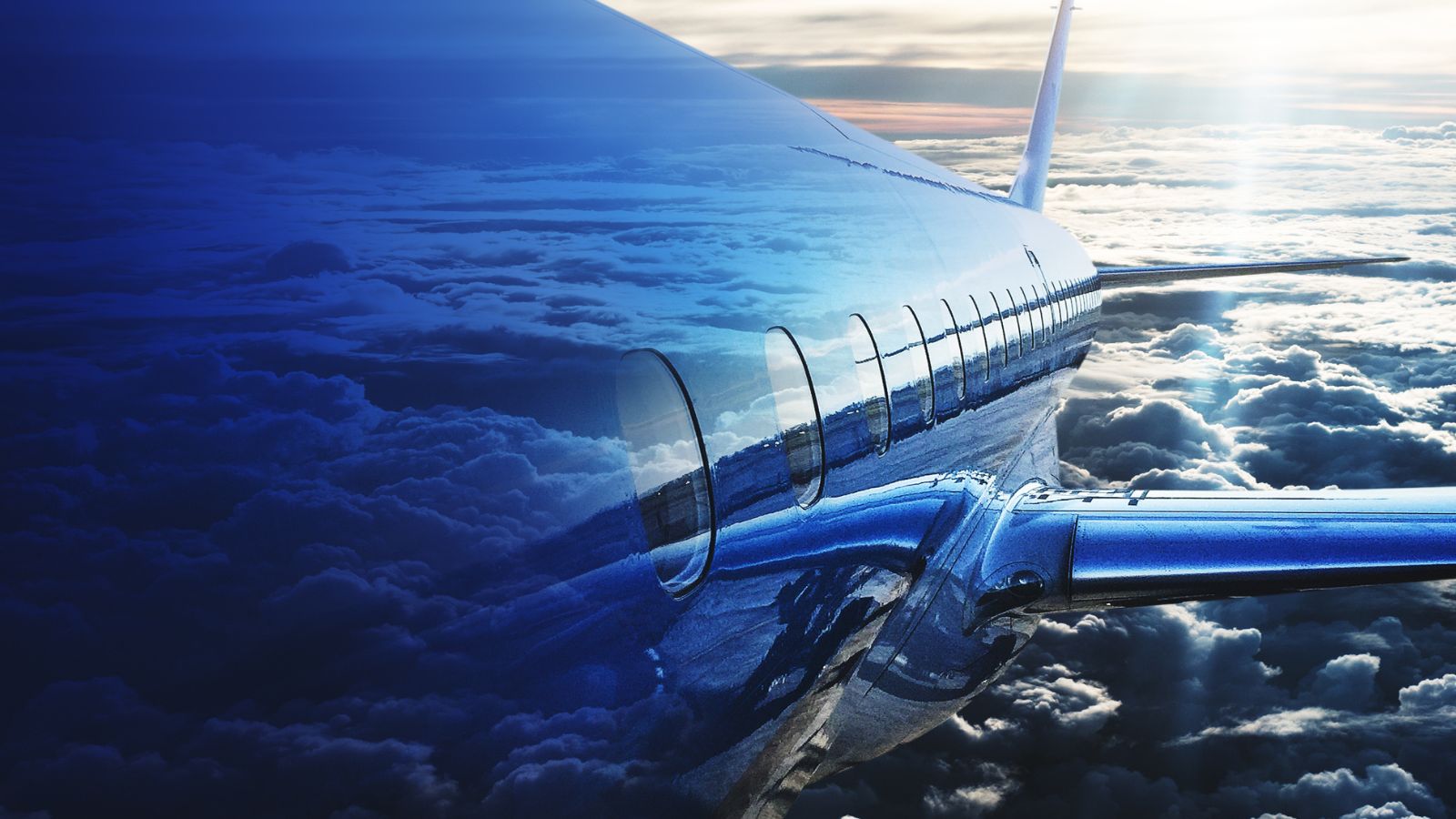 Reflective airplane