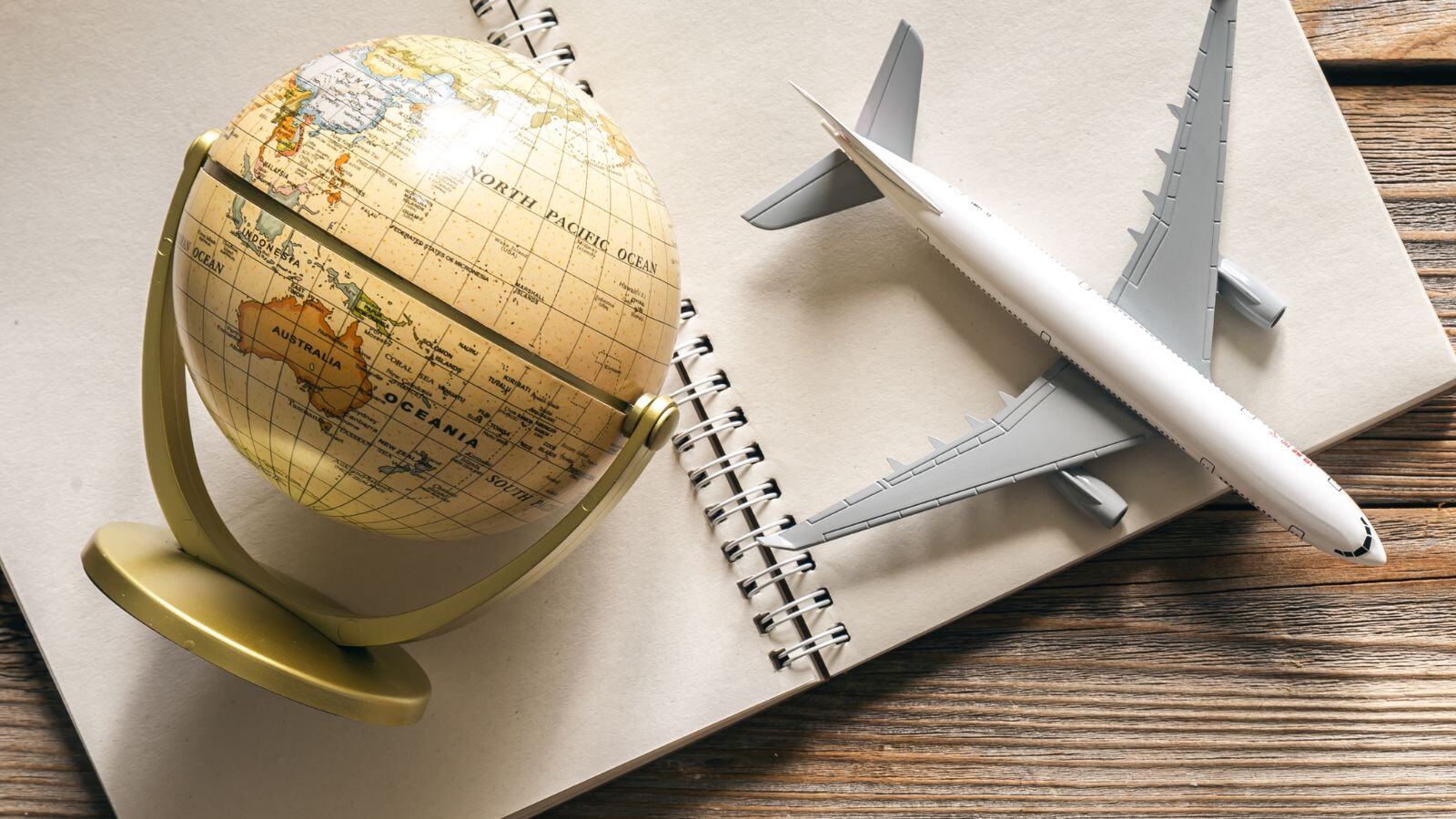 Globe and Model Airplane